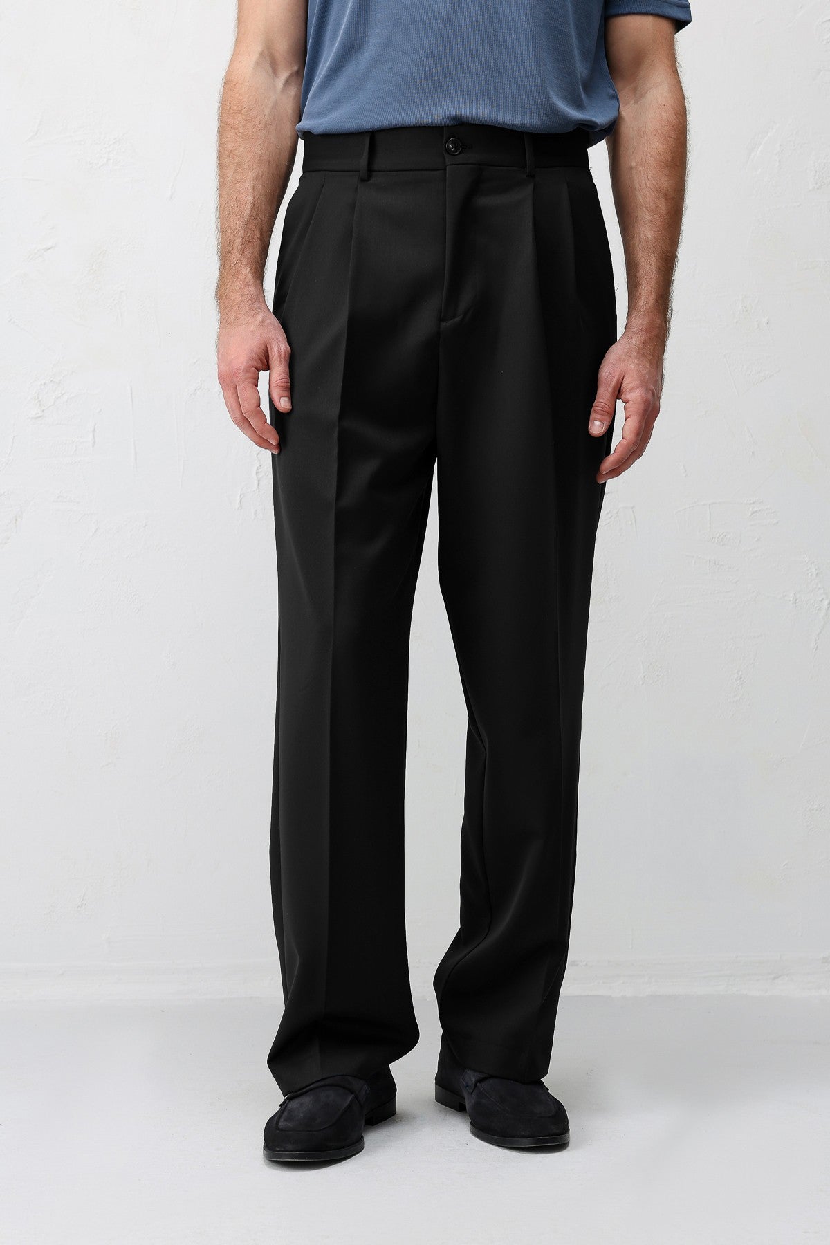 Antioch Siyah Relaxed Fit Erkek Pantolon