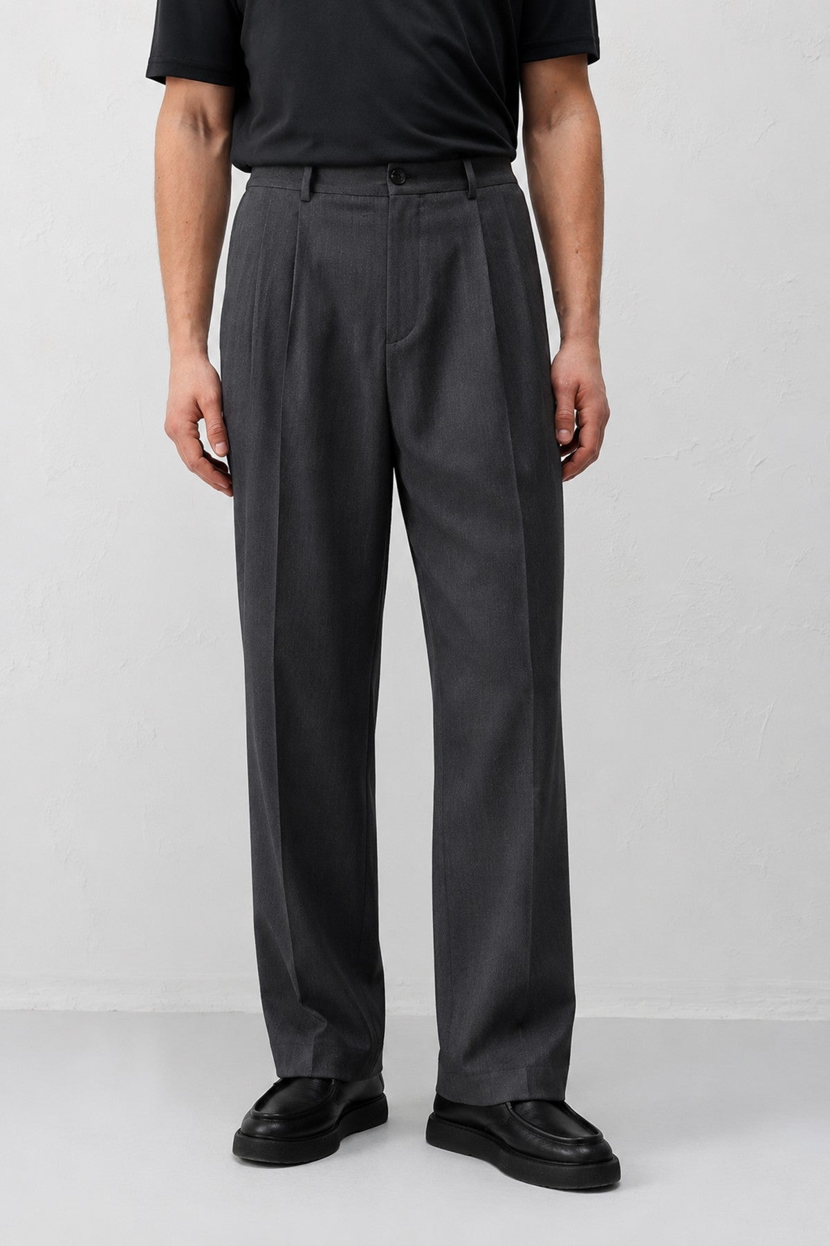 Antioch Siyah Relaxed Fit Erkek Pantolon