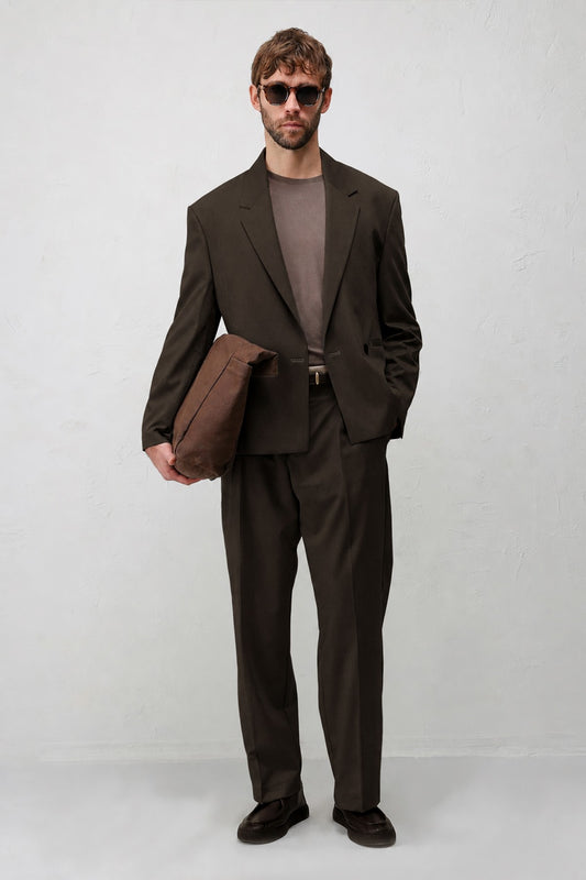 Relaxed Fit Pileli Erkek Pantolon