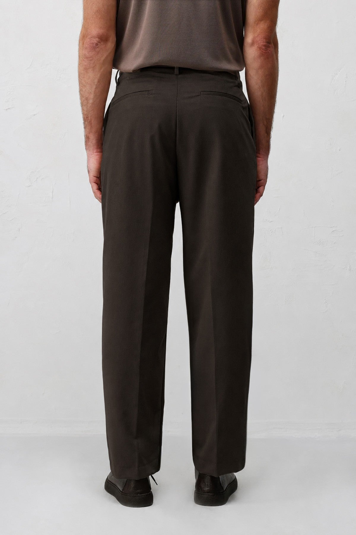 Relaxed Fit Pileli Erkek Pantolon