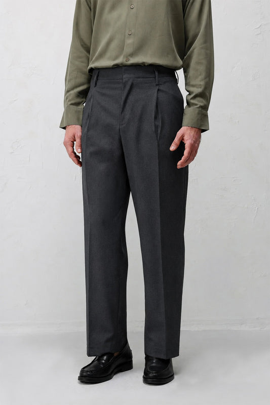 Relaxed Fit Pileli Erkek Pantolon