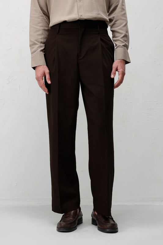Relaxed Fit Pileli Erkek Pantolon
