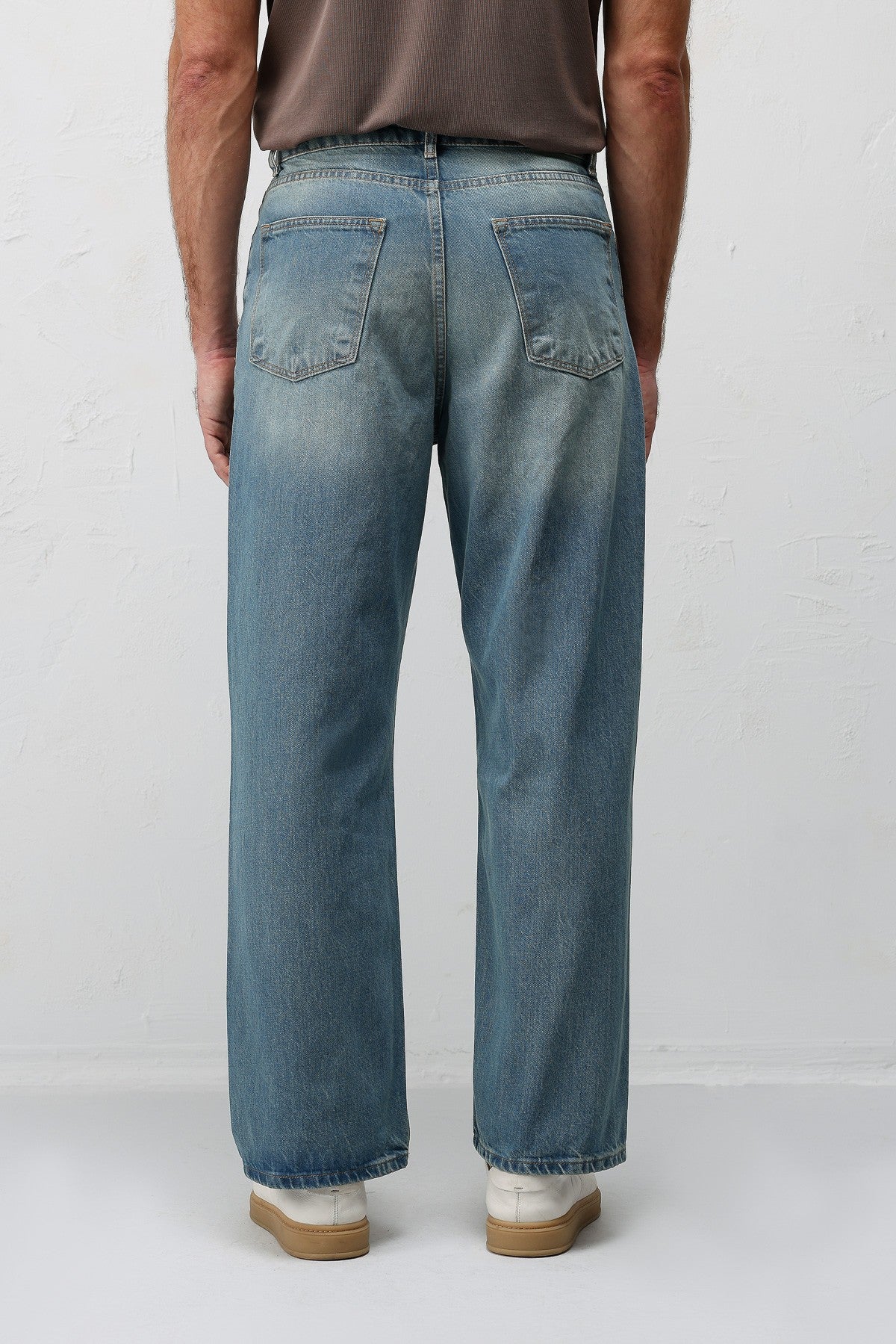 Antioch Siyah Baggy Fit Erkek Jean