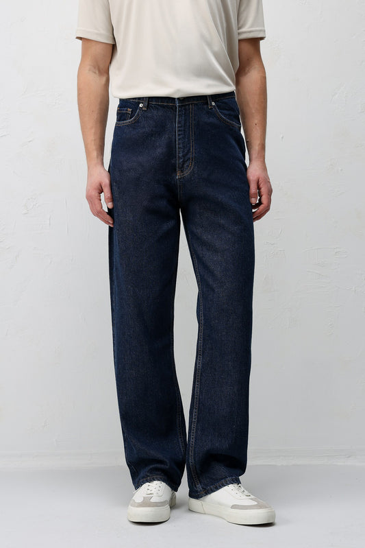 Antioch Siyah Baggy Fit Erkek Jean