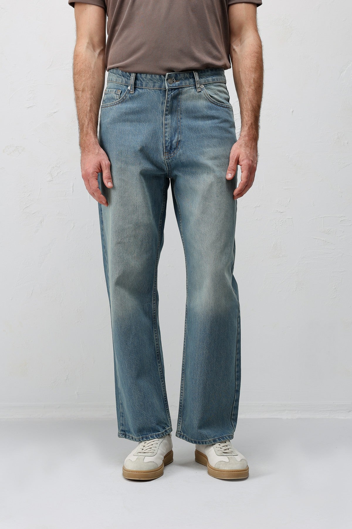 Antioch Siyah Baggy Fit Erkek Jean