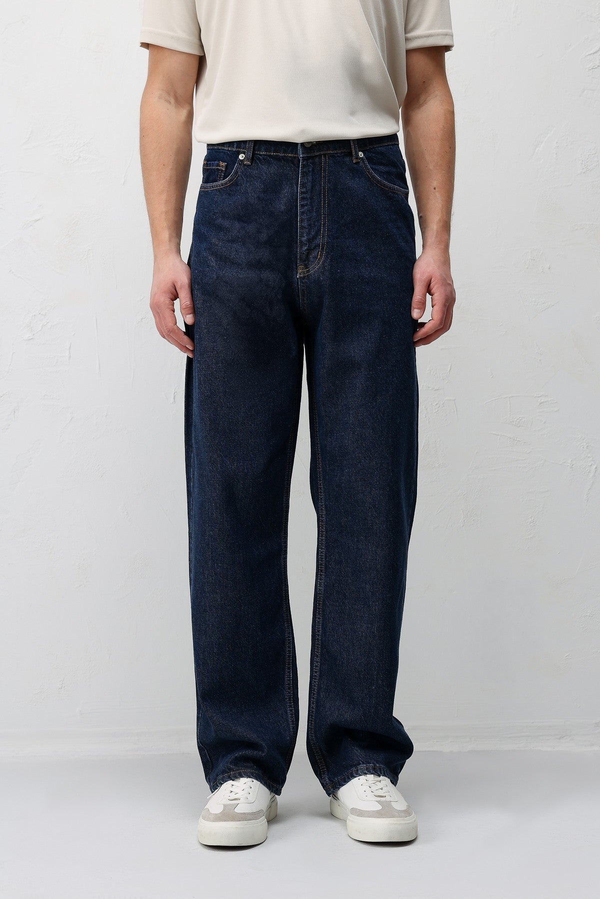 Antioch Siyah Baggy Fit Erkek Jean