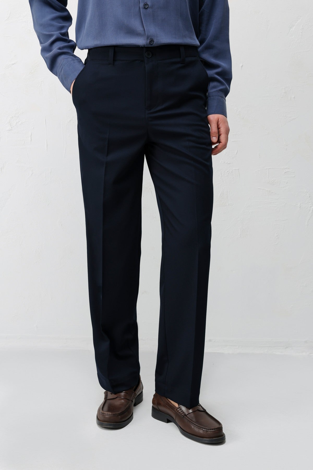 Antioch Siyah Straight Fit Erkek Pantolon