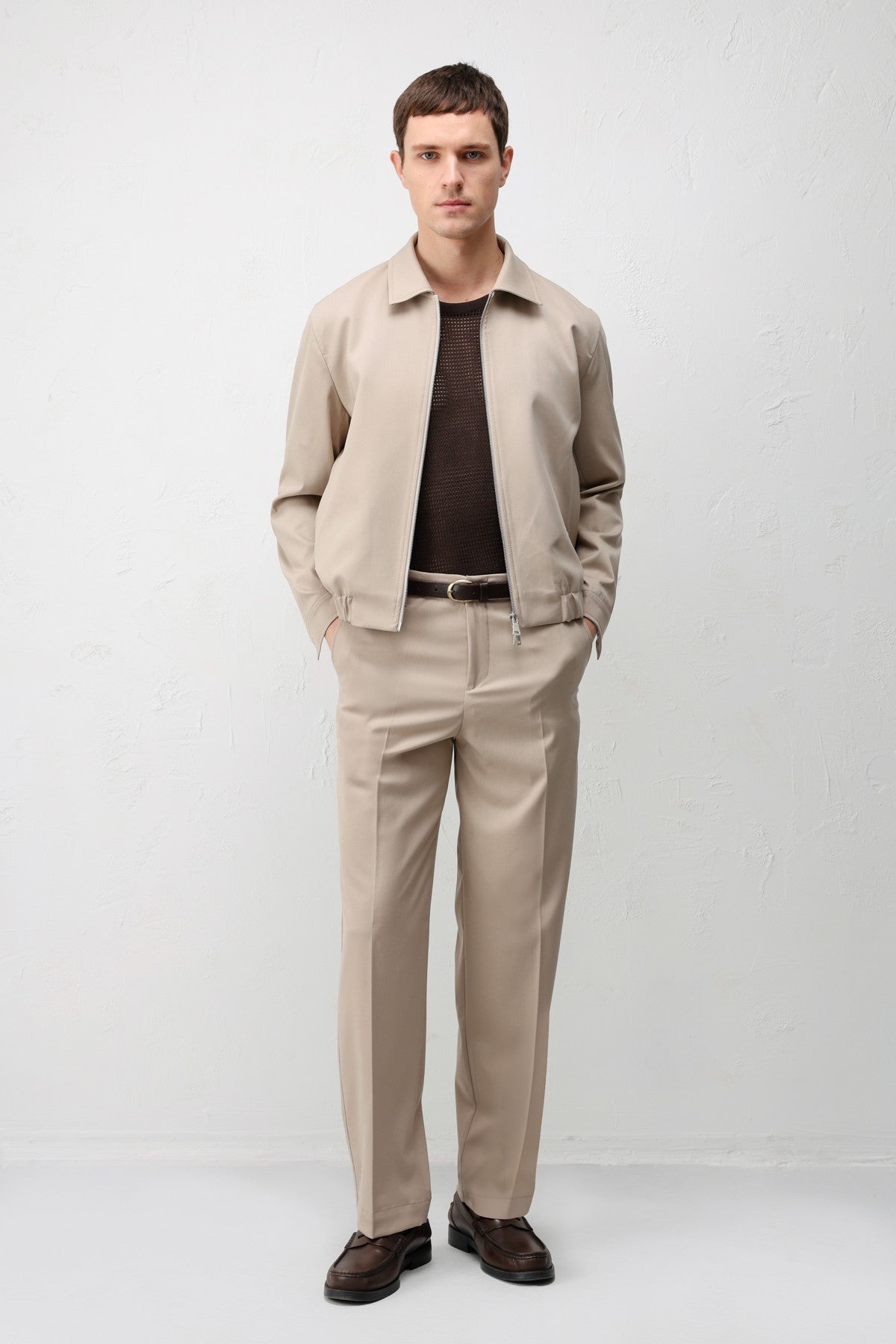 Antioch Siyah Straight Fit Erkek Pantolon