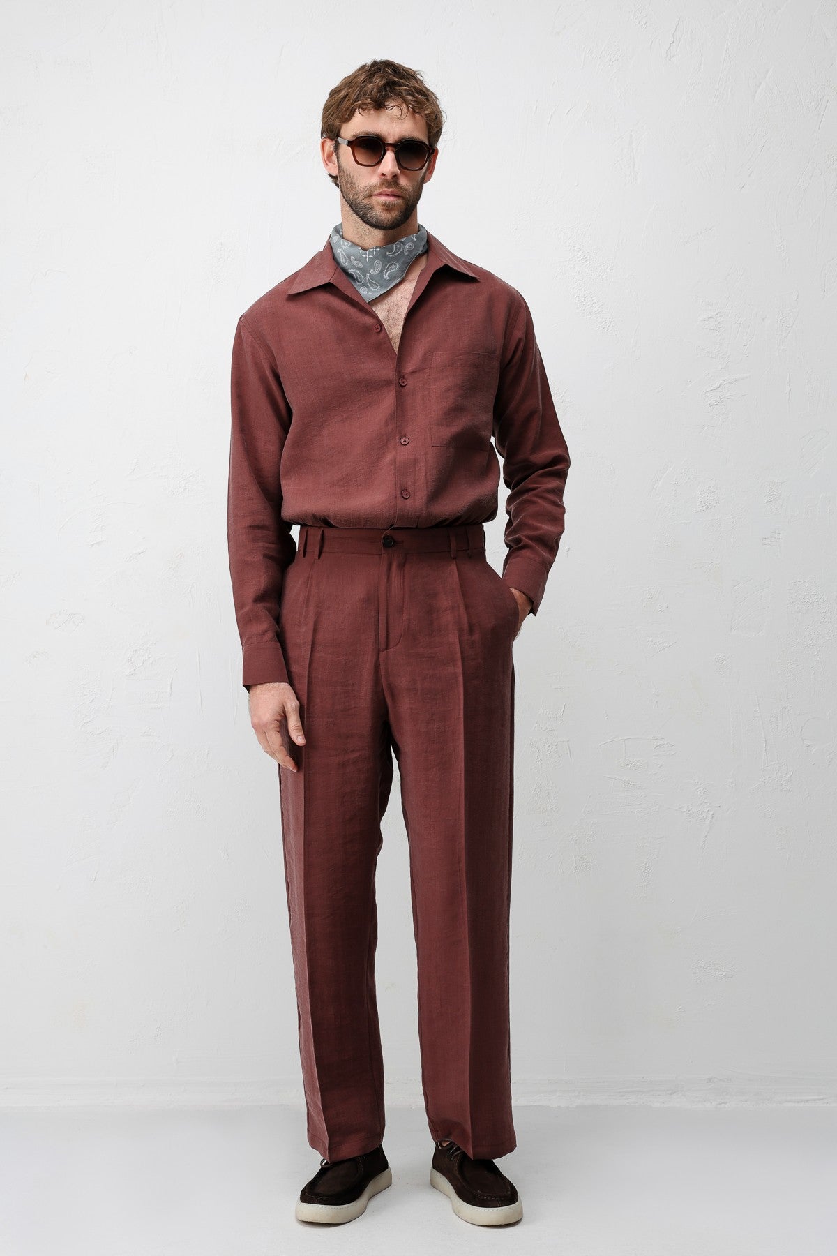 Antioch Lyocell Relaxed Fit Pileli Erkek Pantolon