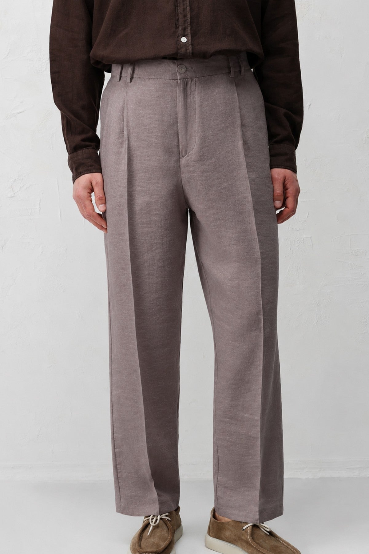 Lyocell Relaxed Fit Pileli Erkek Pantolon