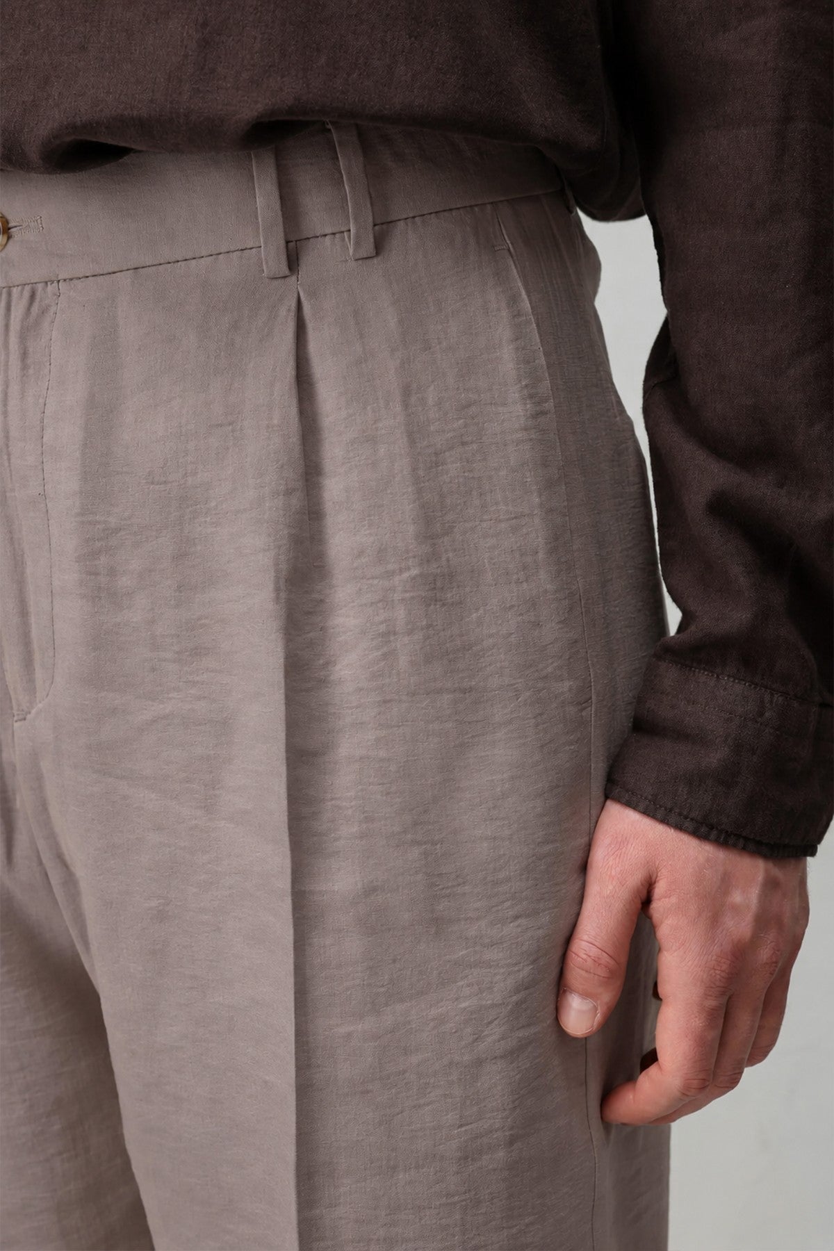 Lyocell Relaxed Fit Pileli Erkek Pantolon