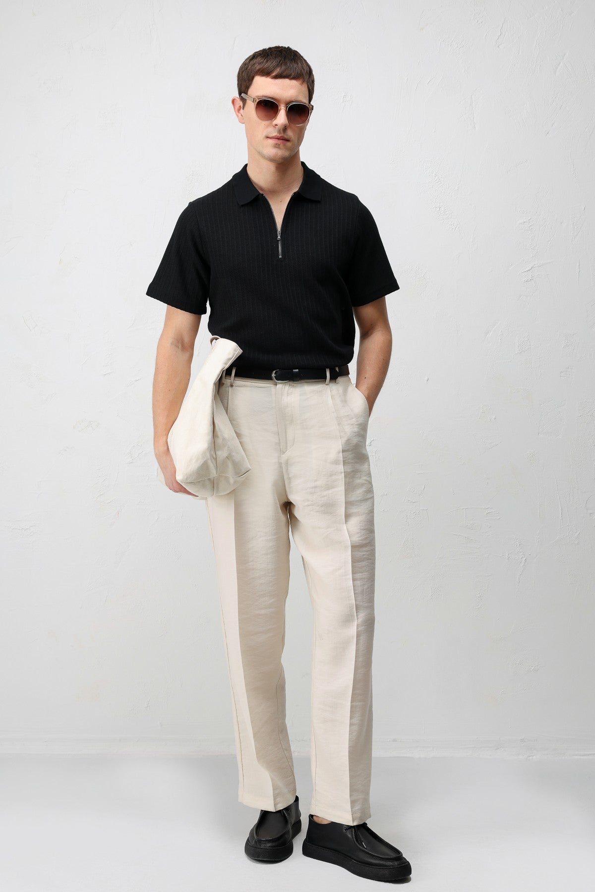 Antioch Lyocell Relaxed Fit Pileli Erkek Pantolon