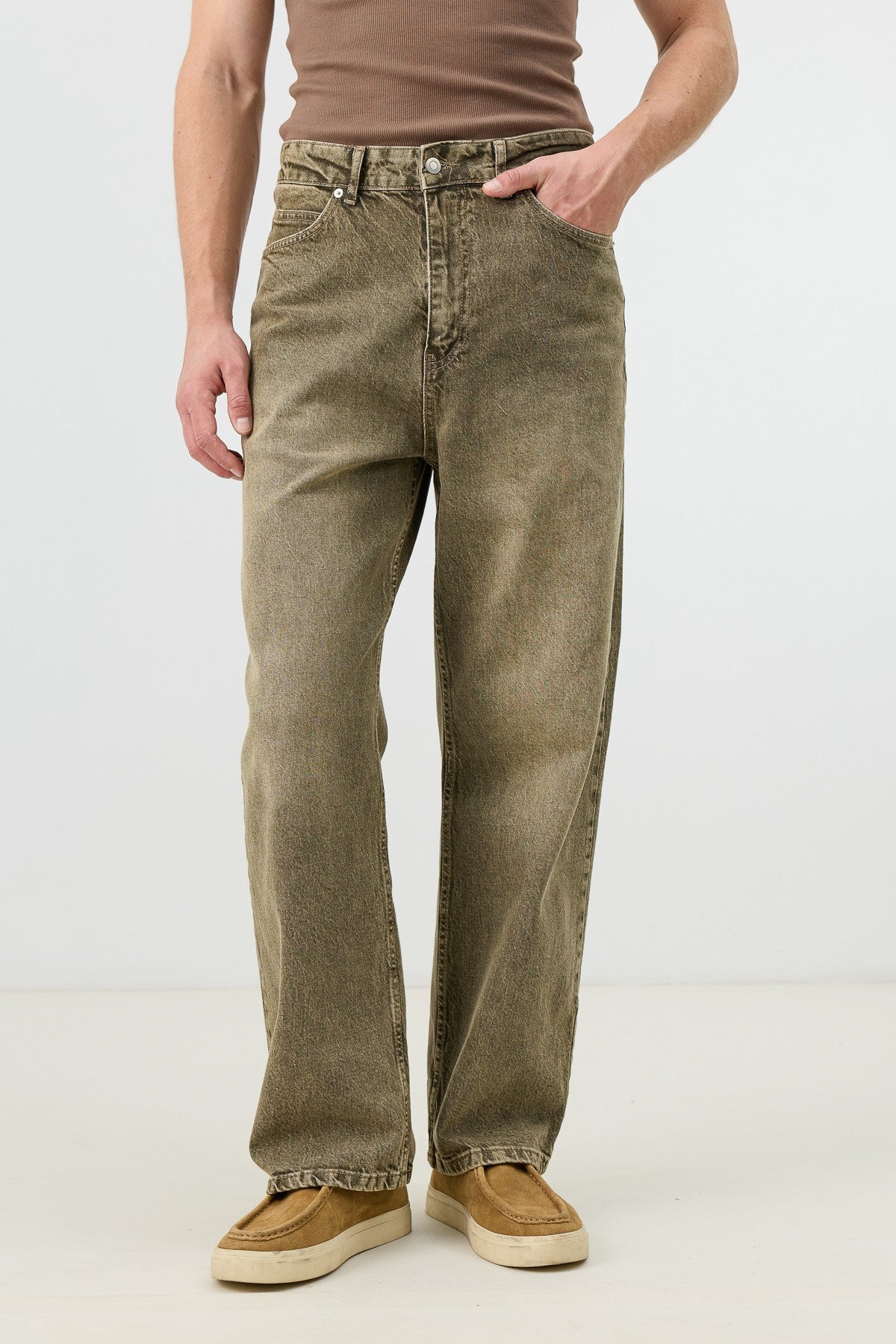Antioch Koyu Mavi Relax Fit Erkek Jean