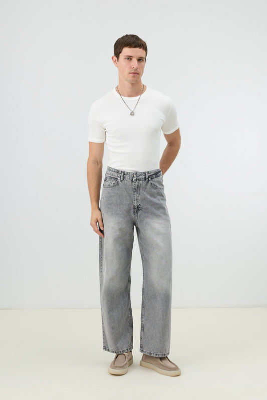 Antioch Koyu Mavi Relax Fit Erkek Jean