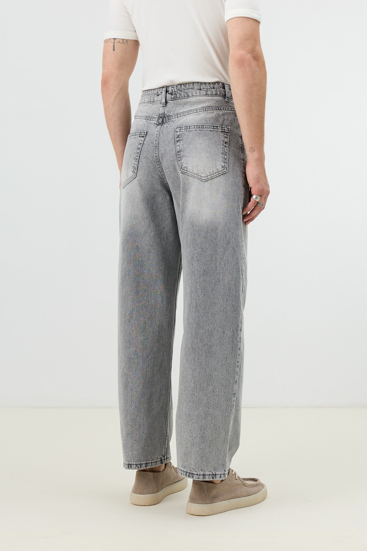 Antioch Koyu Mavi Relax Fit Erkek Jean