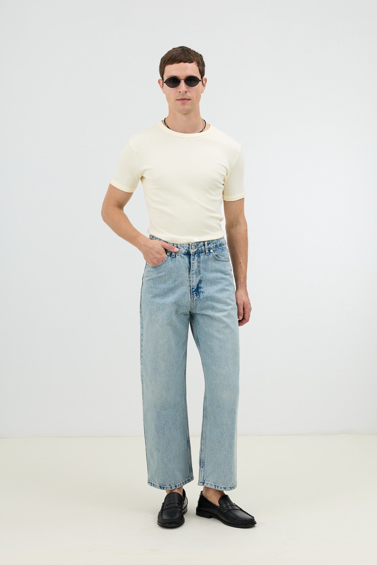 Antioch Koyu Mavi Relax Fit Erkek Jean