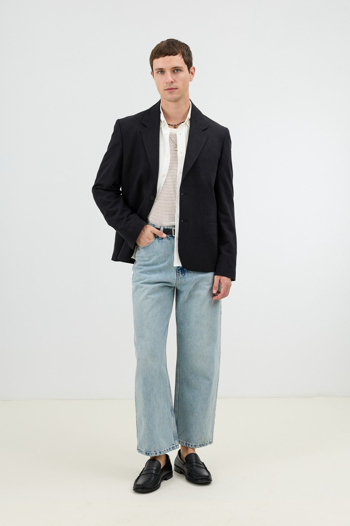 Antioch Koyu Mavi Relax Fit Erkek Jean
