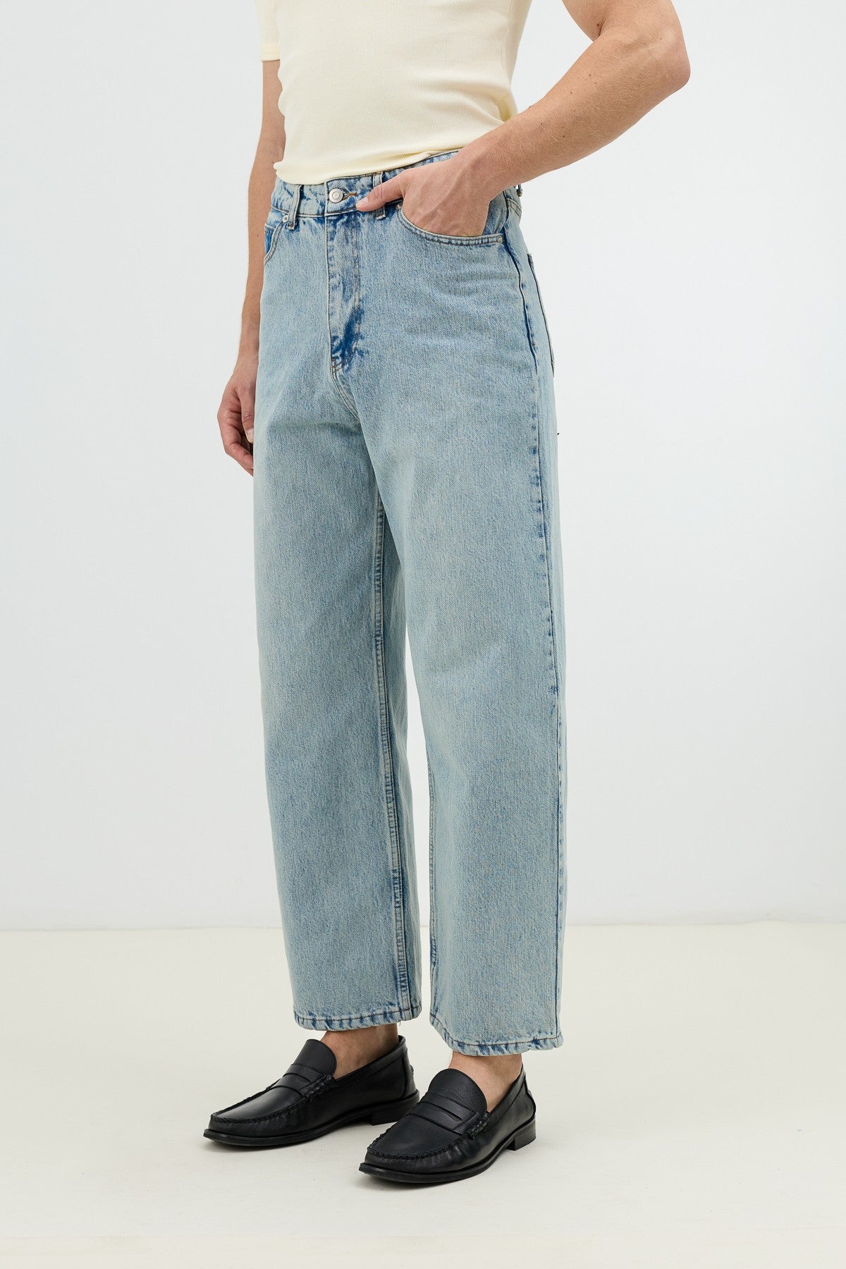 Antioch Koyu Mavi Relax Fit Erkek Jean