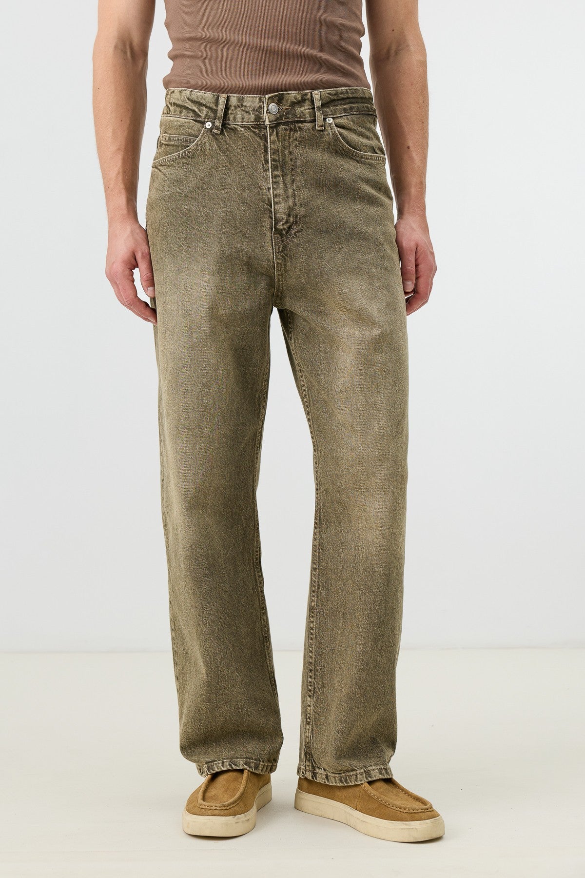 Antioch Koyu Mavi Relax Fit Erkek Jean