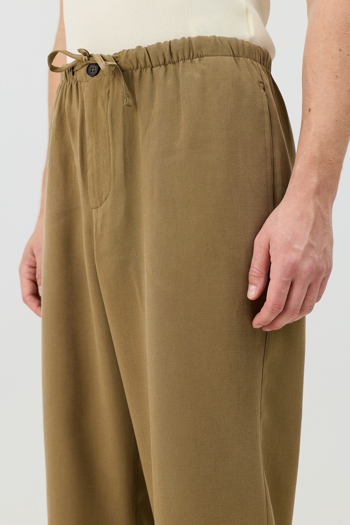 Antioch Siyah Modal Karışımlı Relaxed Erkek Pantolon