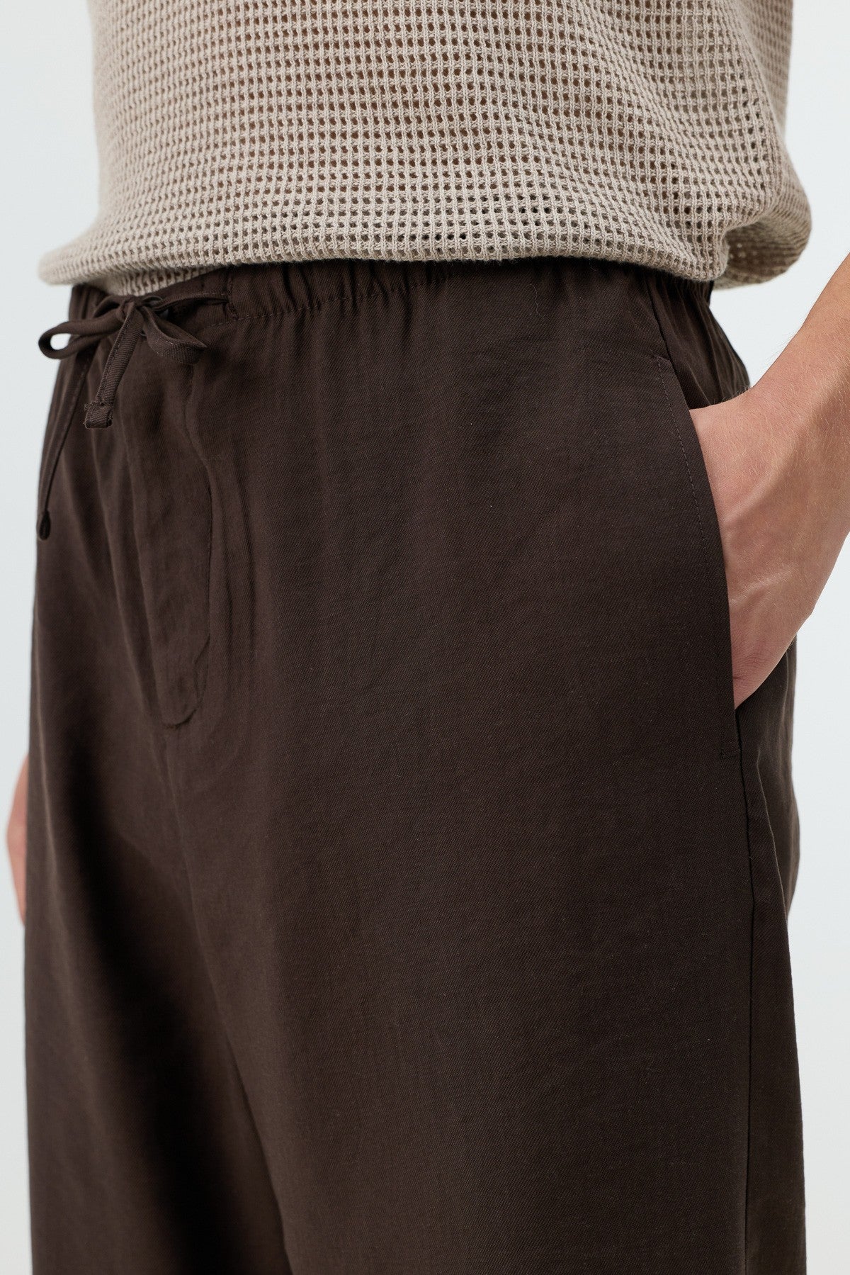 Antioch Siyah Modal Karışımlı Relaxed Erkek Pantolon