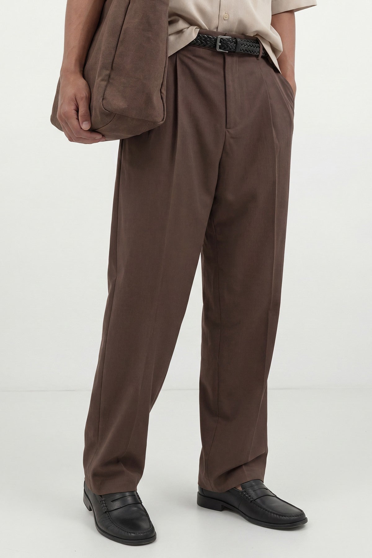 Pileli Relax Fit Erkek Erkek Pantolon