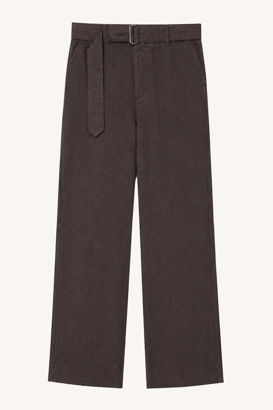 Lyocell Karışımlı Kemerli Pantolon