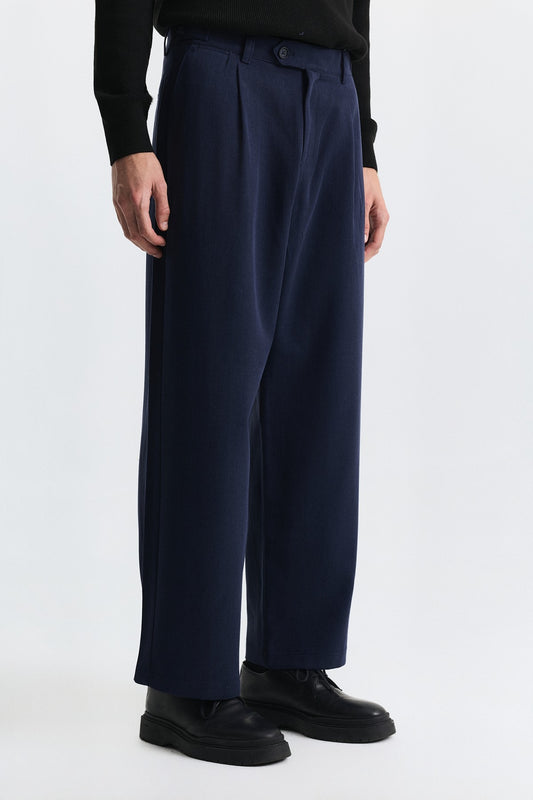 Relax Fit Pileli Pantolon