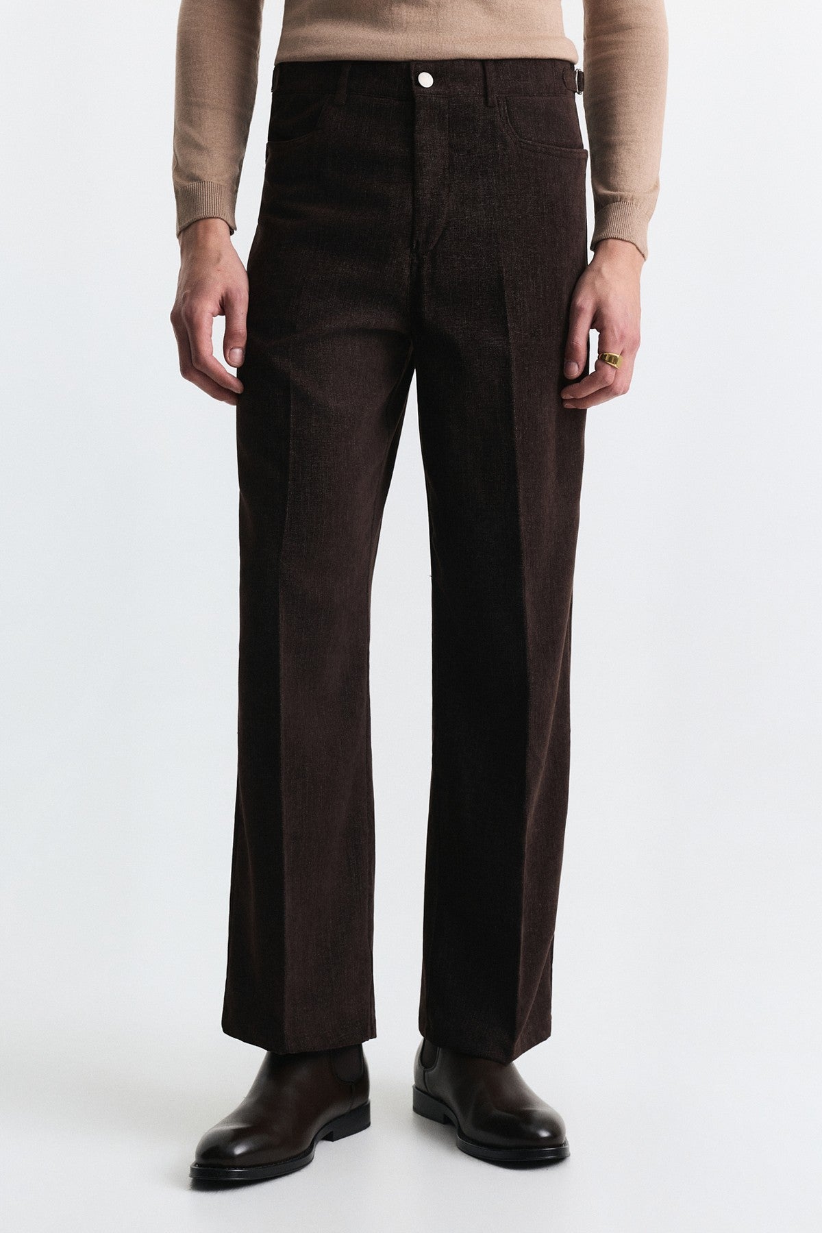 Yüksek Bel Regular Fit Pantolon