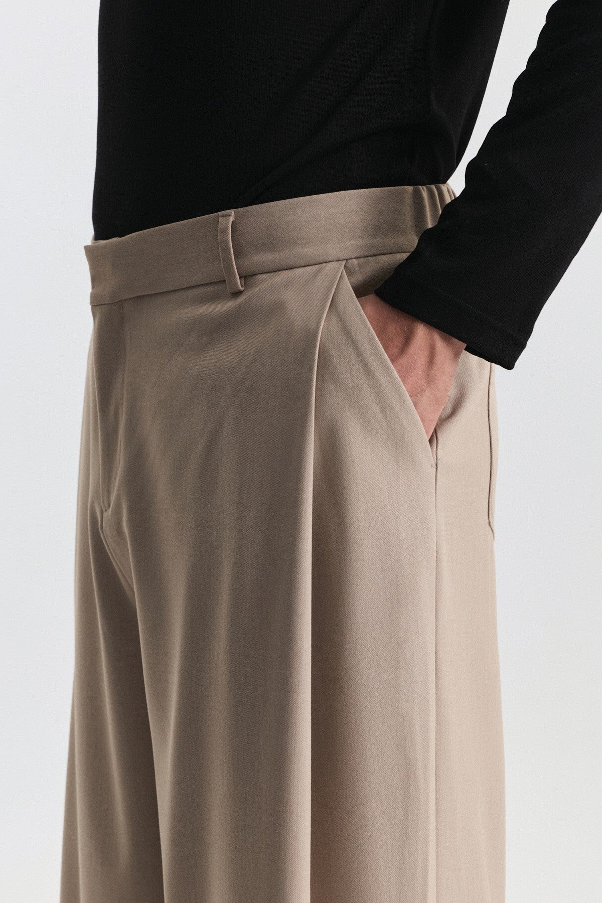 Barrel Fit Bel Lastikli Pantolon