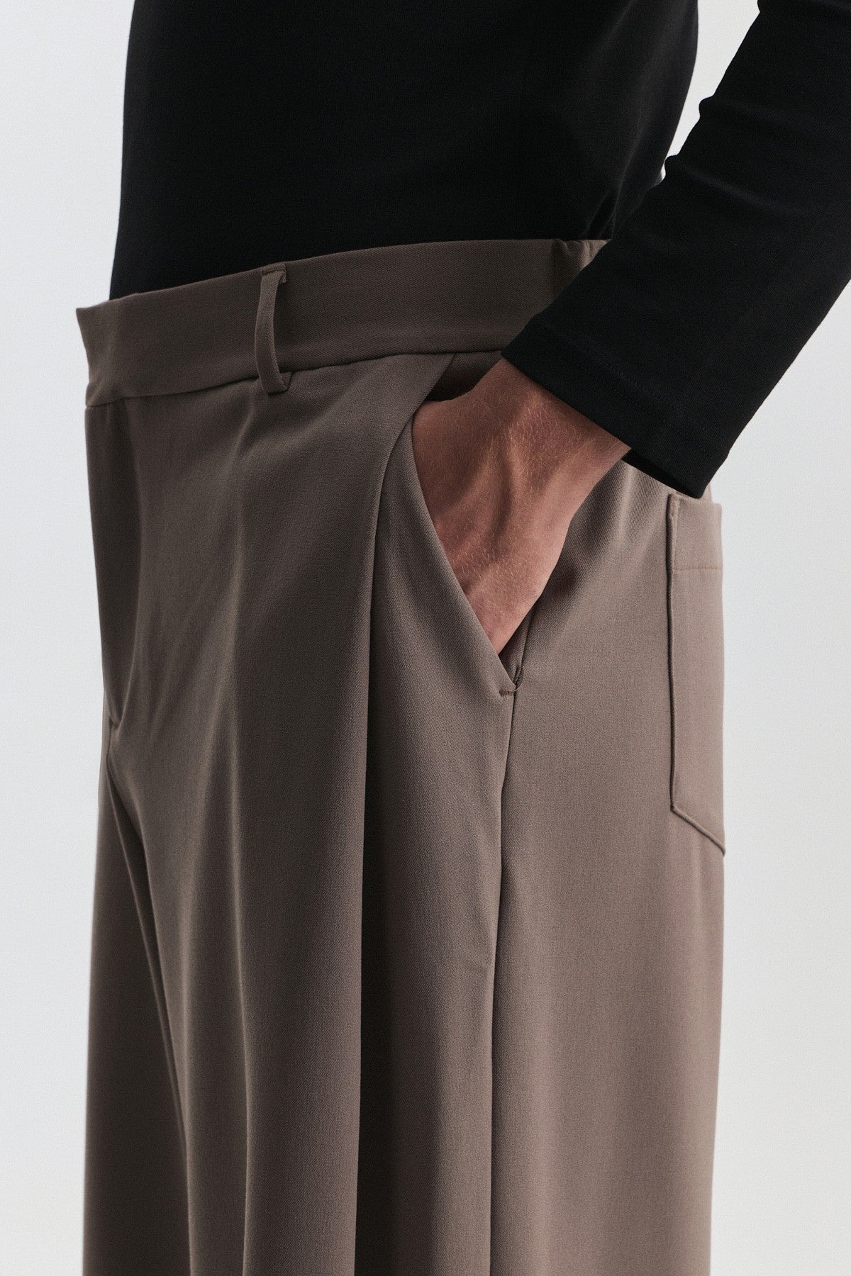 Barrel Fit Bel Lastikli Pantolon