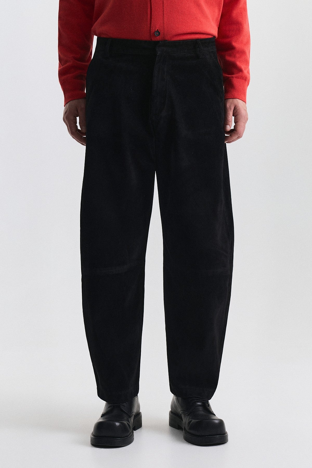 Süet Barrel Fit Pantolon