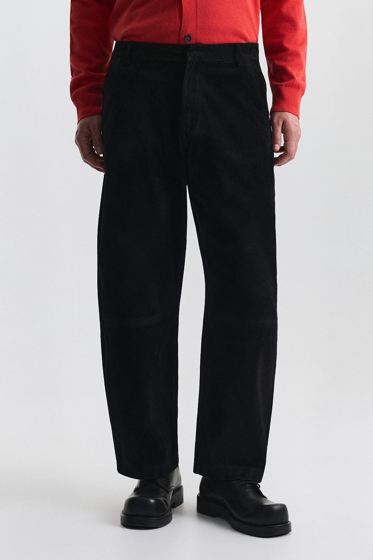 Süet Barrel Fit Pantolon