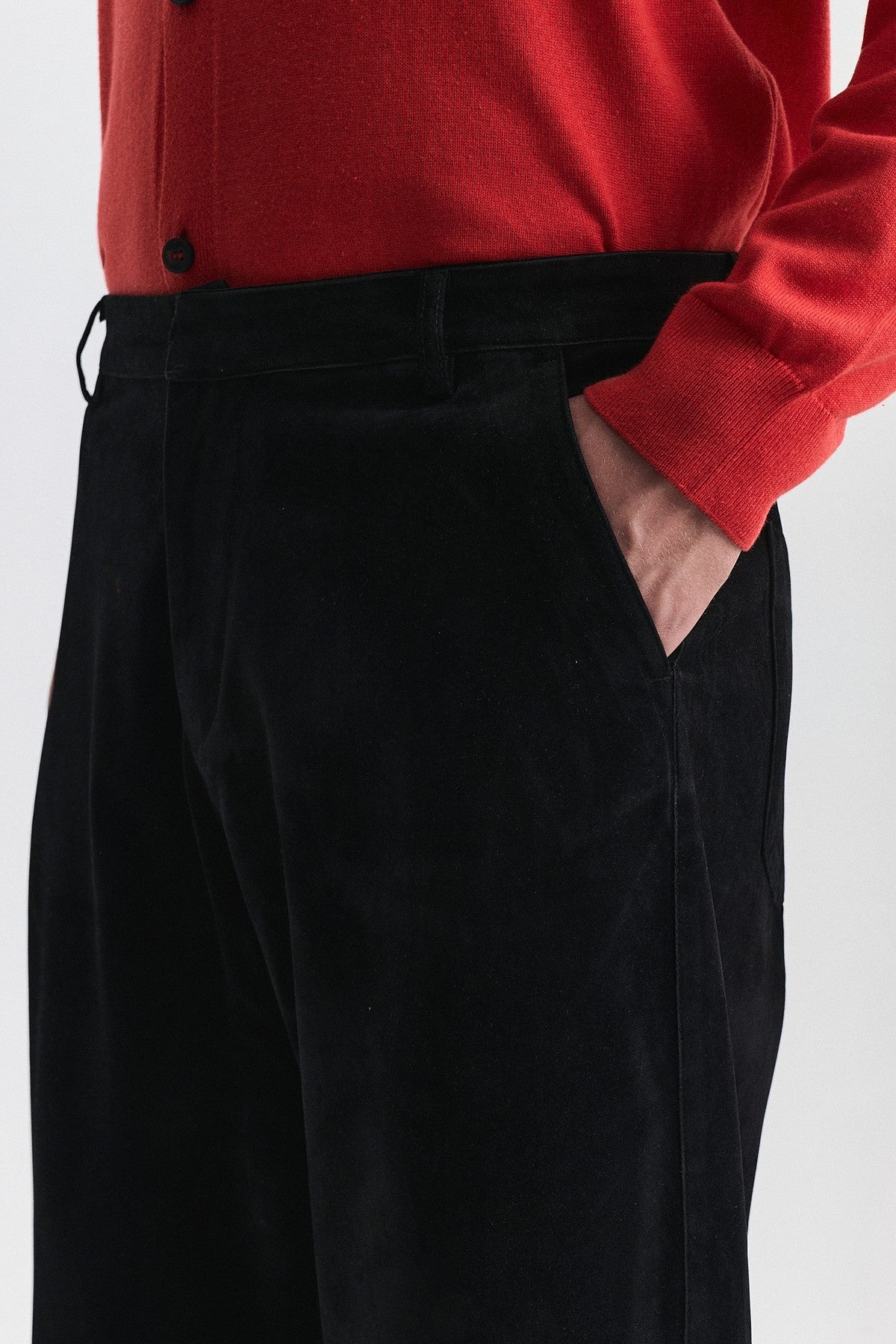 Süet Barrel Fit Pantolon