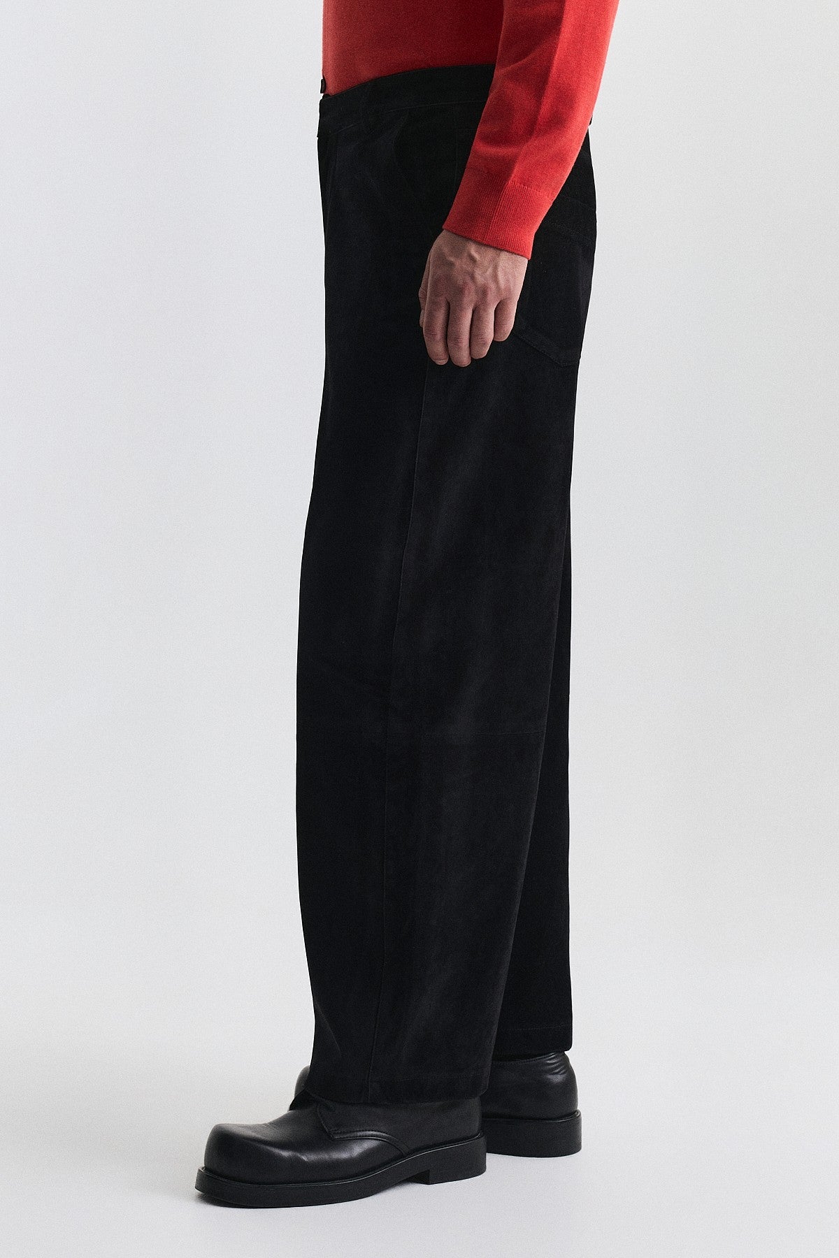 Süet Barrel Fit Pantolon