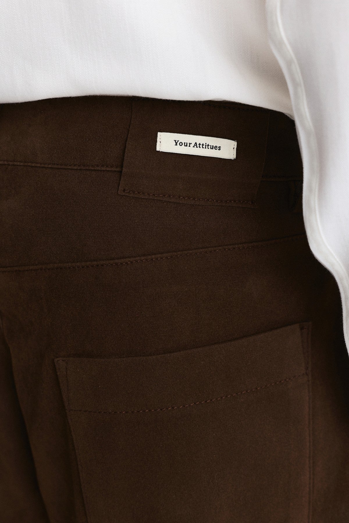 Süet Barrel Fit Pantolon