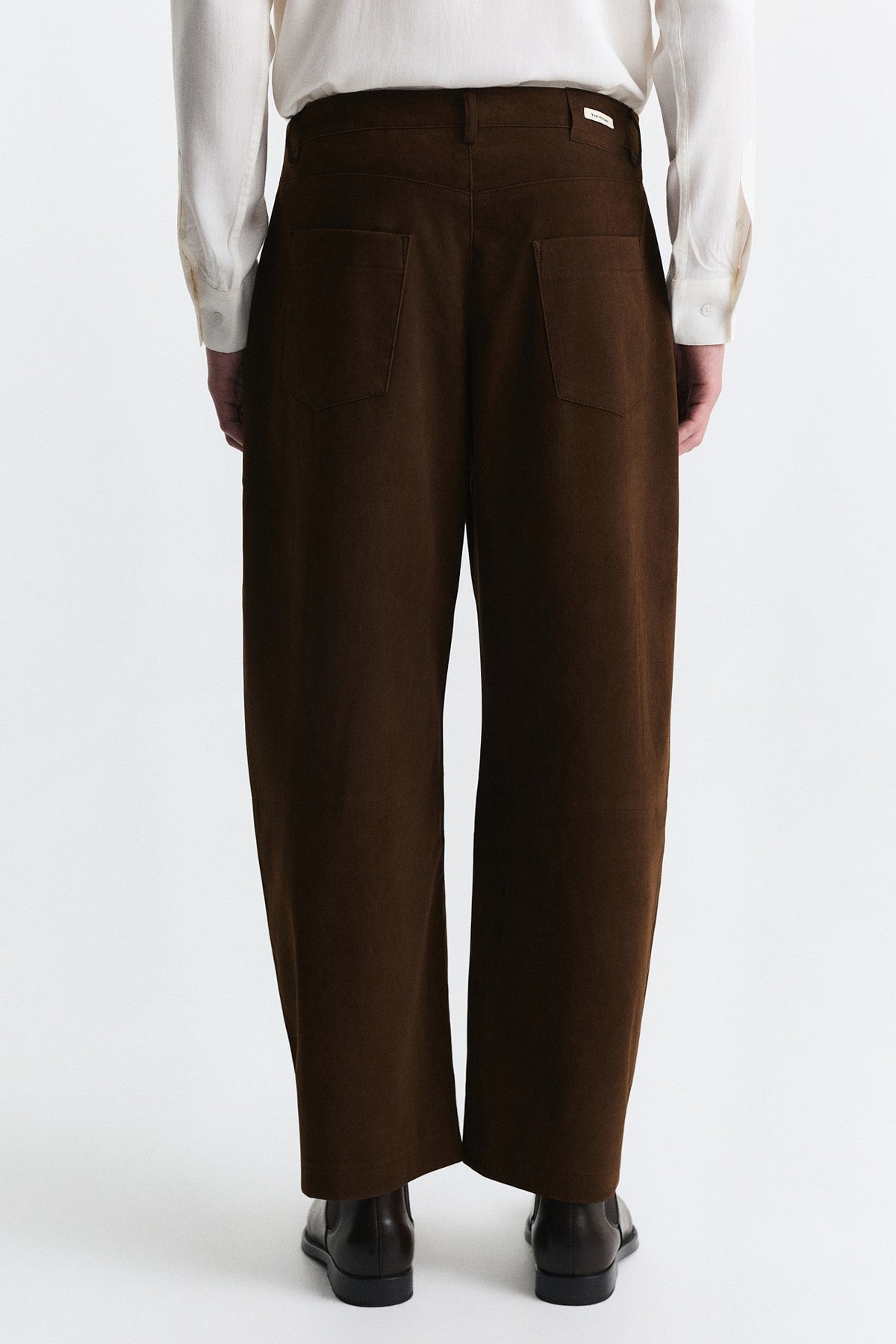 Süet Barrel Fit Pantolon