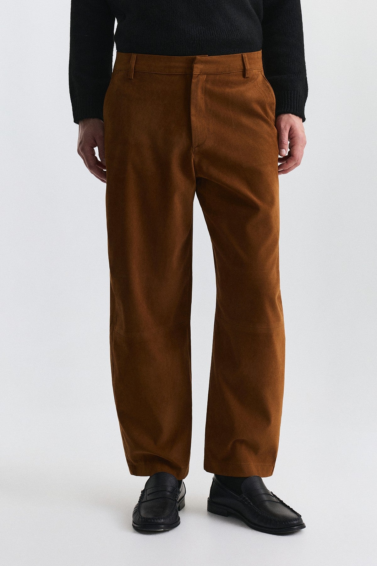 Süet Barrel Fit Pantolon