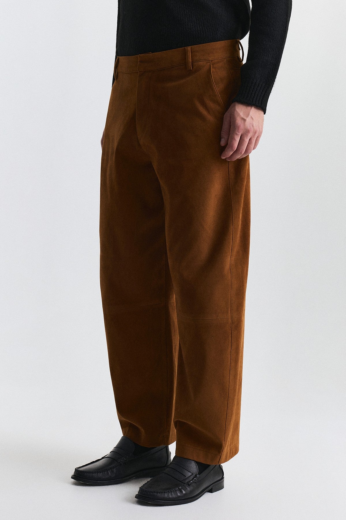 Süet Barrel Fit Pantolon