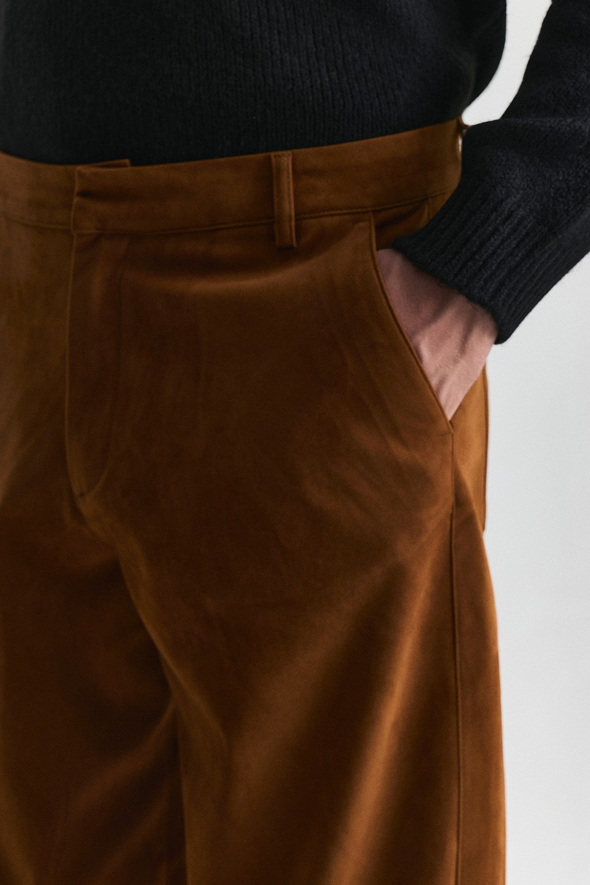 Süet Barrel Fit Pantolon