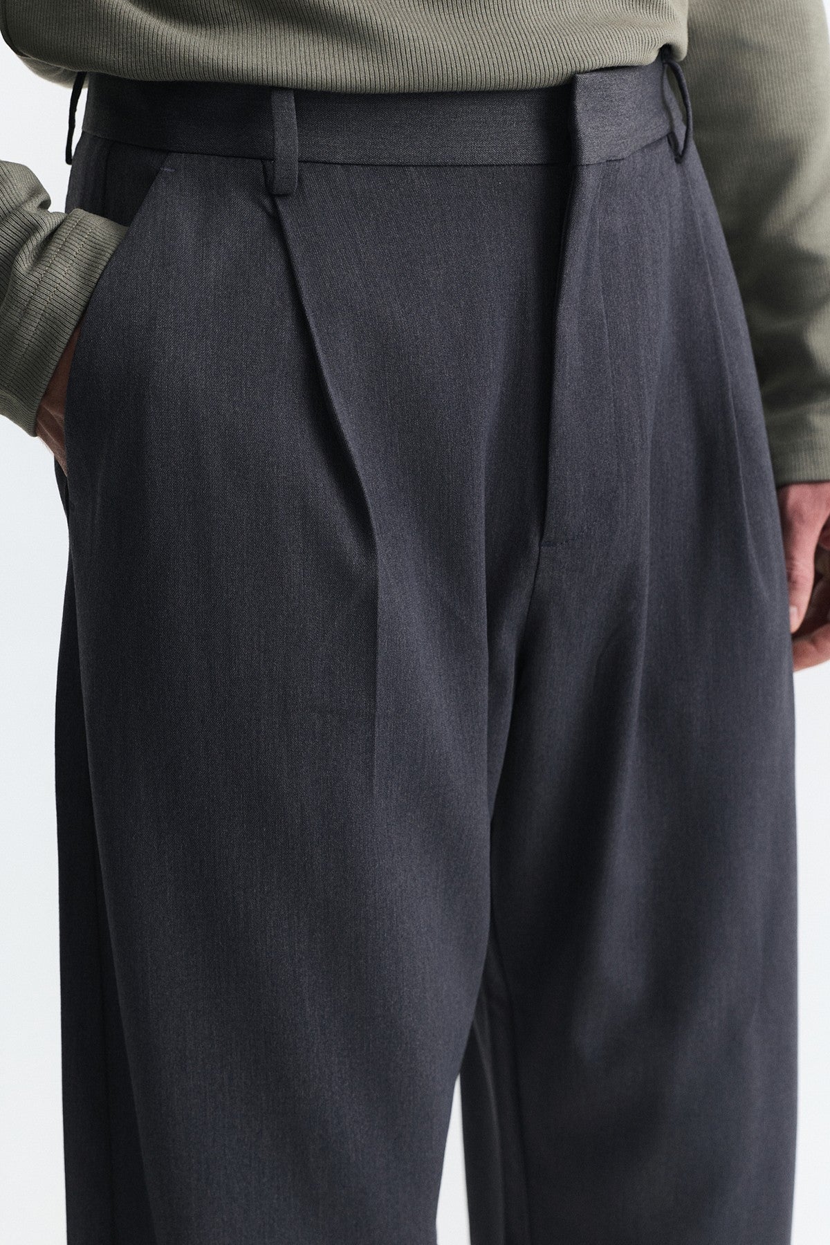 Barrel Fit Yüksek Bel Pantolon