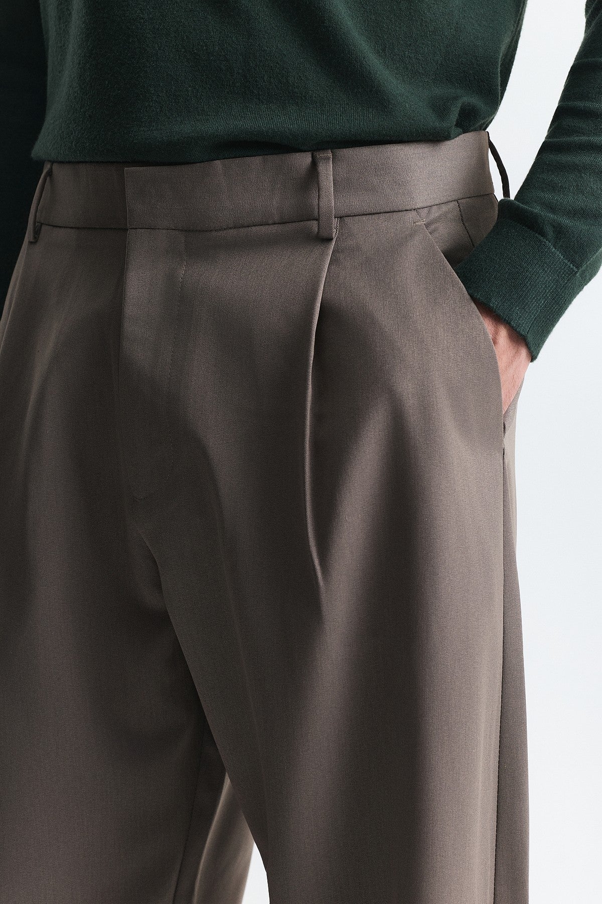 Barrel Fit Yüksek Bel Pantolon