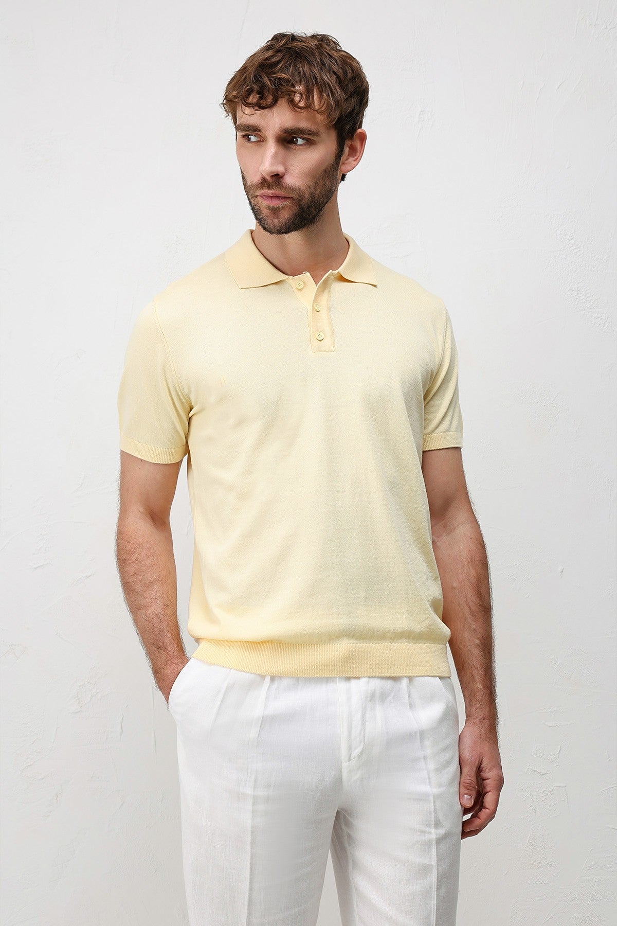 Antioch Comfort Slim Polo Yaka Erkek Triko T-Shirt