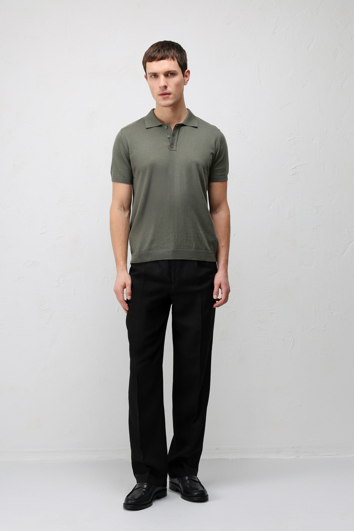 Antioch Comfort Slim Polo Yaka Erkek Triko T-Shirt