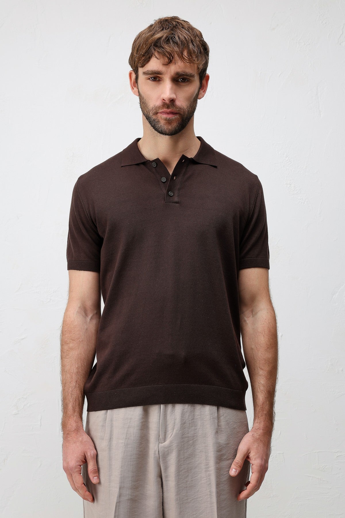 Antioch Comfort Slim Polo Yaka Erkek Triko T-Shirt