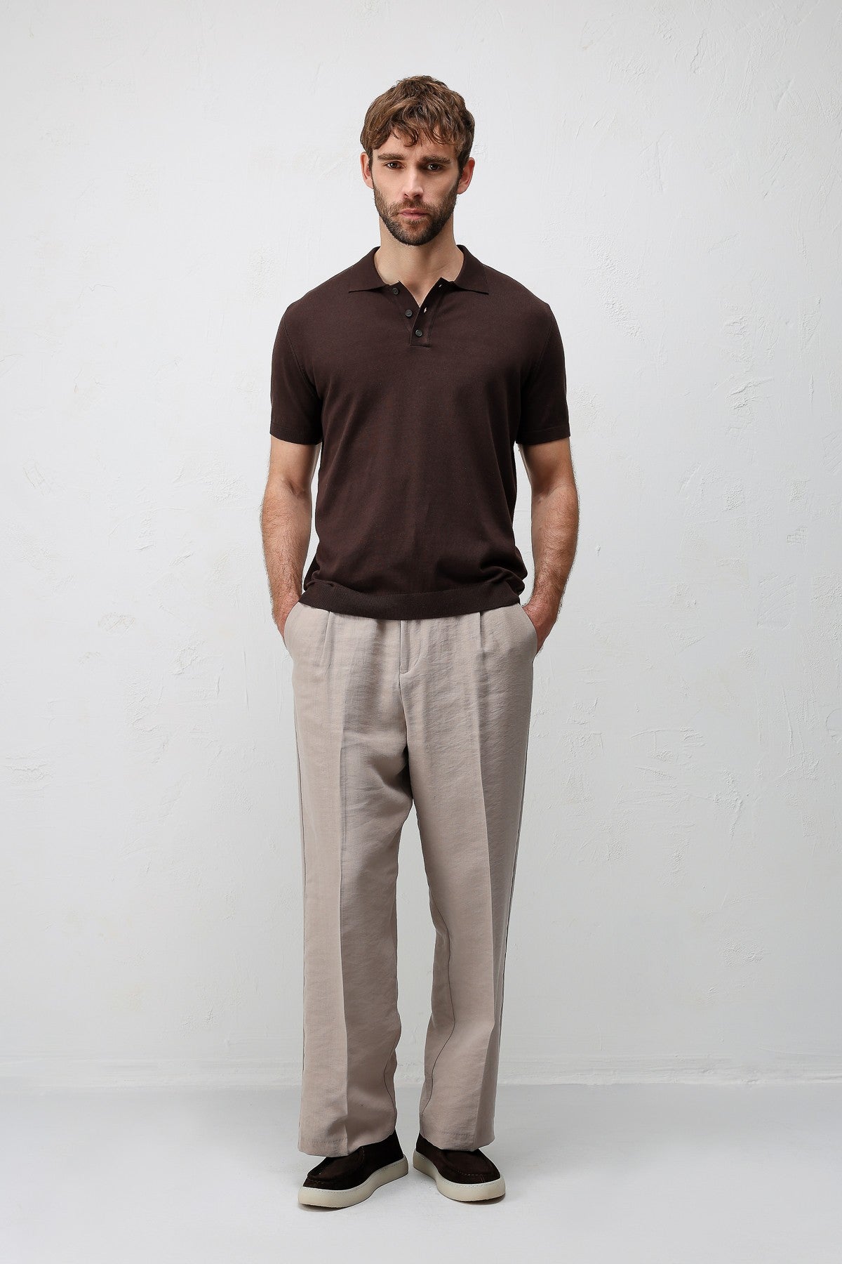 Antioch Comfort Slim Polo Yaka Erkek Triko T-Shirt