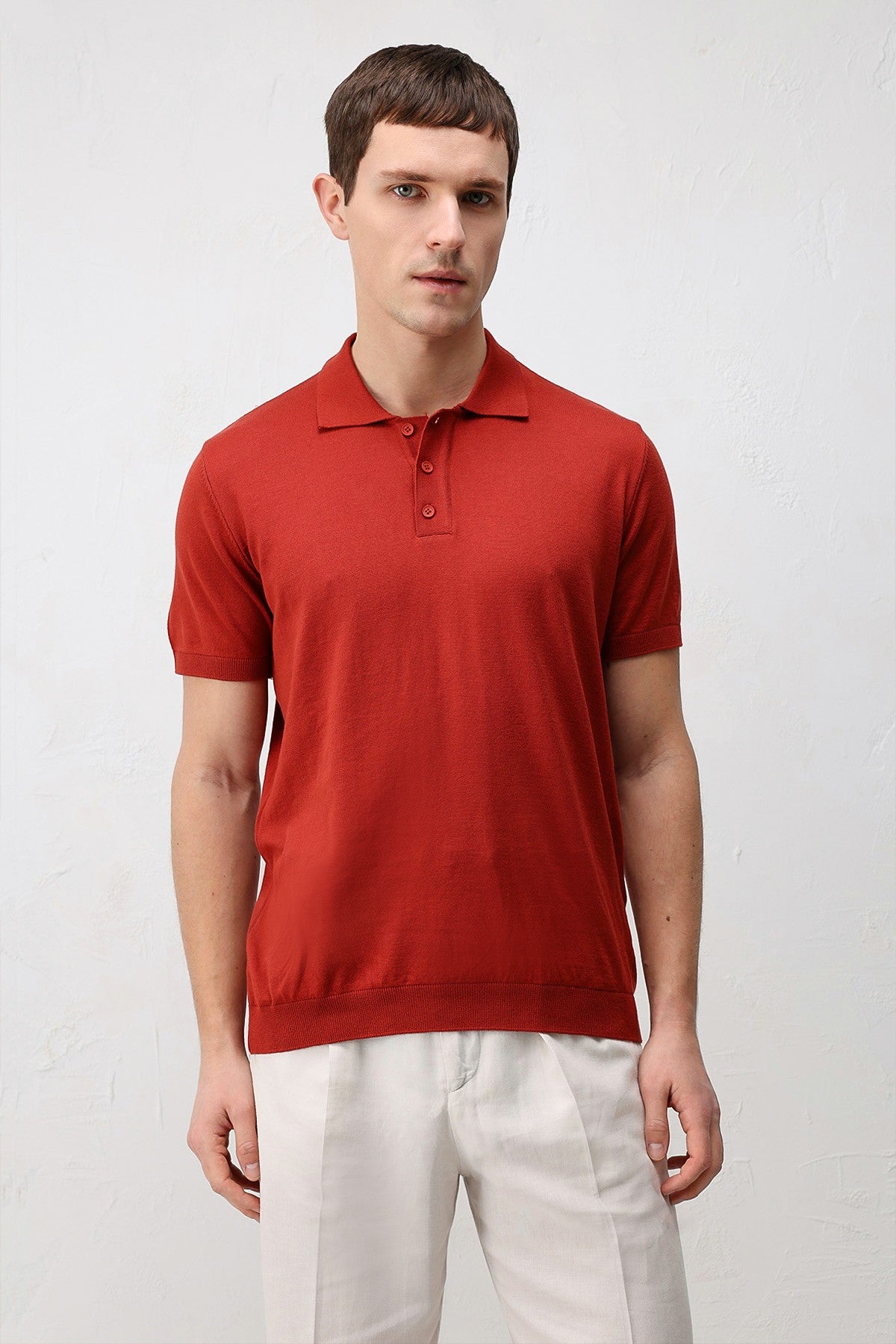Antioch Comfort Slim Polo Yaka Erkek Triko T-Shirt