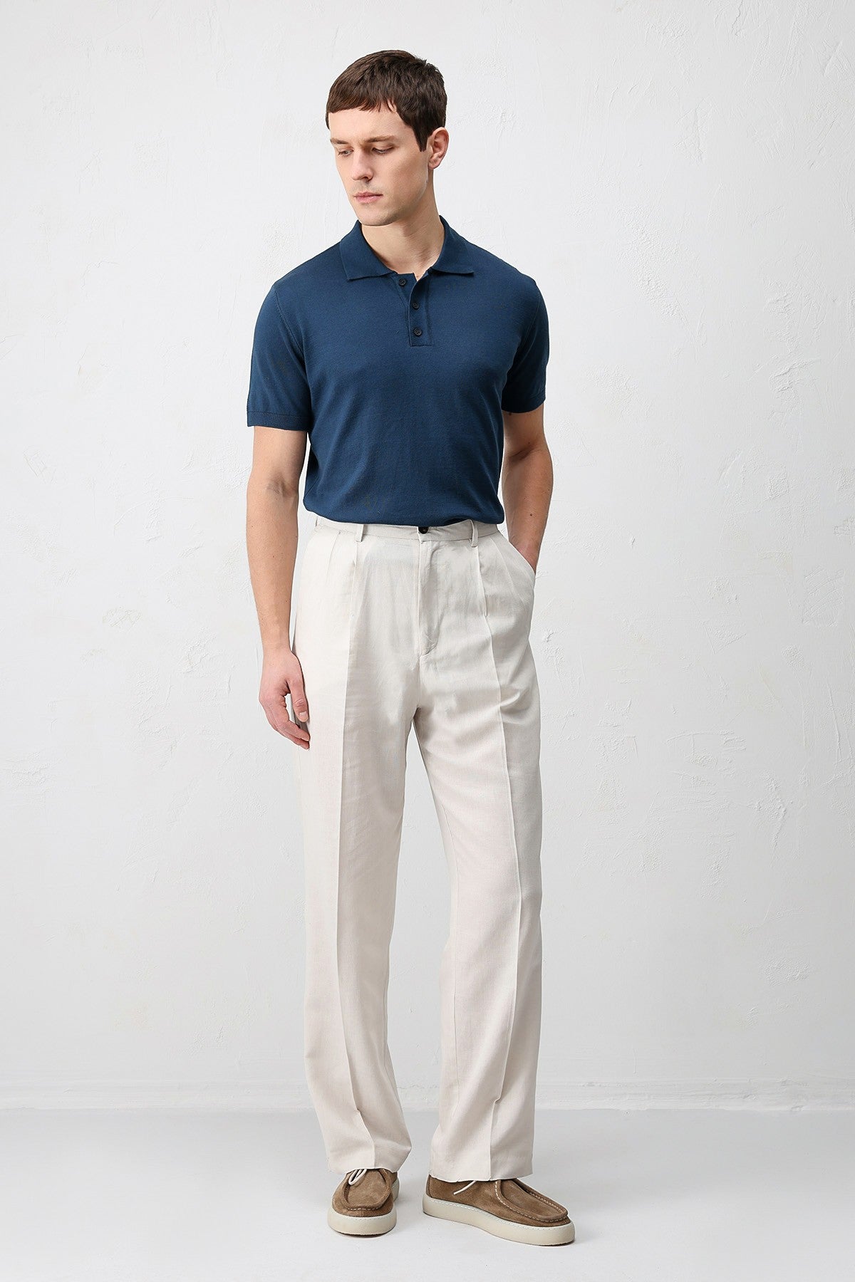 Antioch Comfort Slim Polo Yaka Erkek Triko T-Shirt