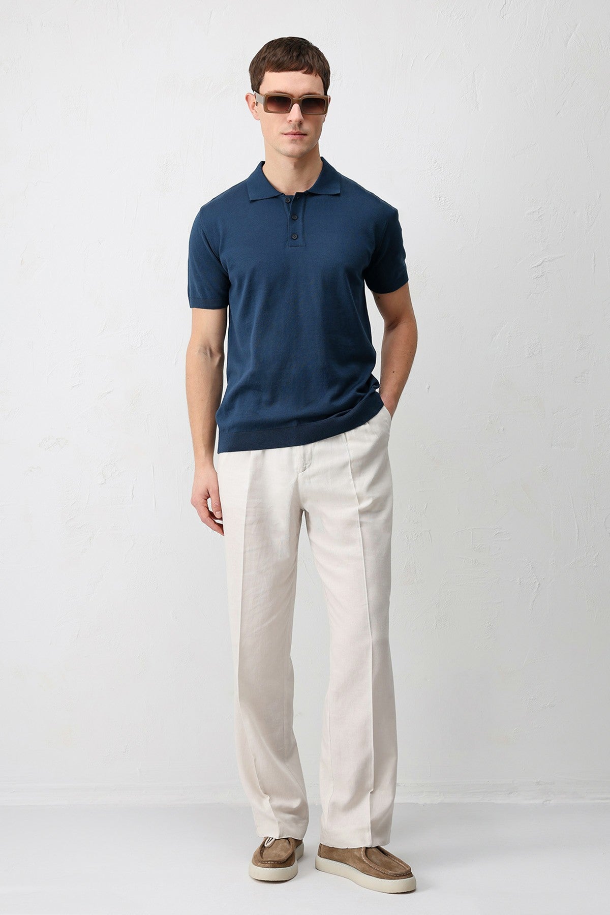 Antioch Comfort Slim Polo Yaka Erkek Triko T-Shirt