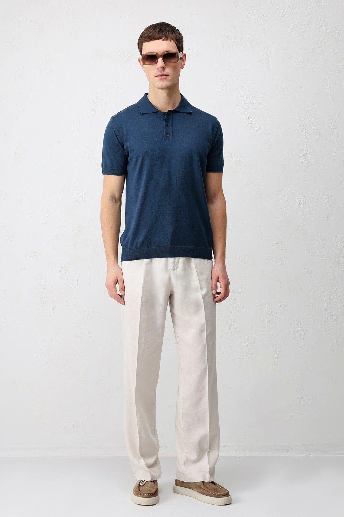 Antioch Comfort Slim Polo Yaka Erkek Triko T-Shirt